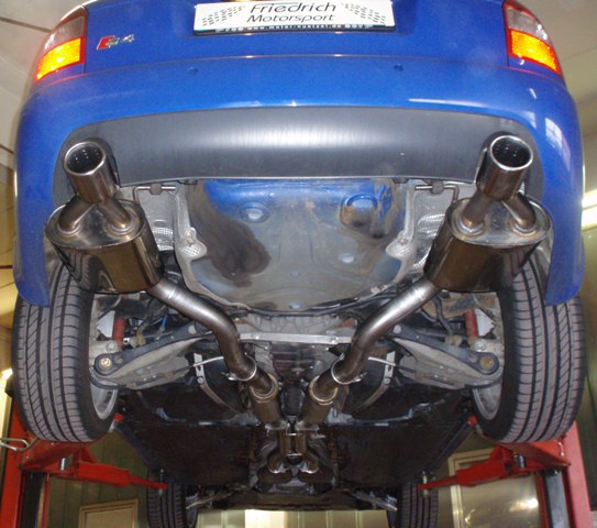 Friedrich Motorsport 70mm Duplexanlage für Audi A4 B6 (8E) Quattro S4 (Bj. 2003-2005)