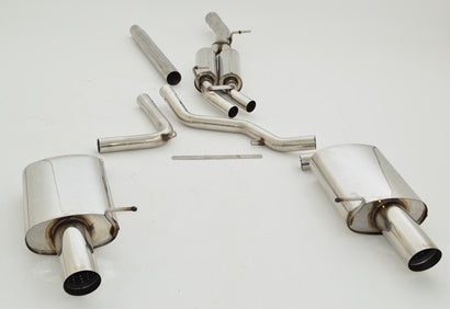 Friedrich Motorsport 70mm Duplexanlage für Audi A4 B7 (8EC/8ED/8H) Frontantrieb (Bj. 11/2004-2008)