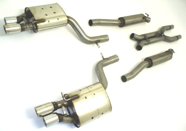 Friedrich Motorsport 70mm Duplexanlage für Audi RS4 B7 (8EC/8ED/8H) Quattro (Bj. 09/2005-2009)