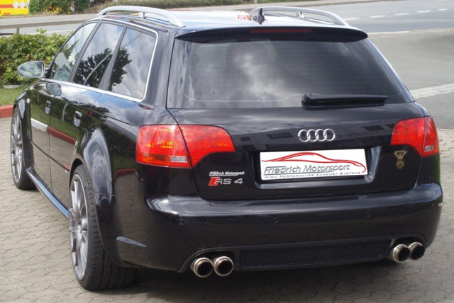 Friedrich Motorsport 70mm Duplexanlage für Audi RS4 B7 (8EC/8ED/8H) Quattro (Bj. 09/2005-2009)