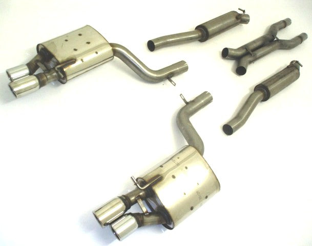 Friedrich Motorsport 70mm Duplexanlage für Audi S4 B7 (8EC/8ED/8H) Quattro (ab Bj. 11/2004-2009)
