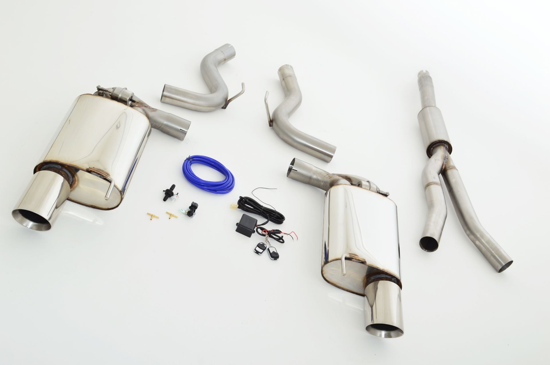 Friedrich Motorsport 70mm Duplex-Anlage mit Klappensteuerung für Ford Mustang Cabrio (ab Bj. 2014)