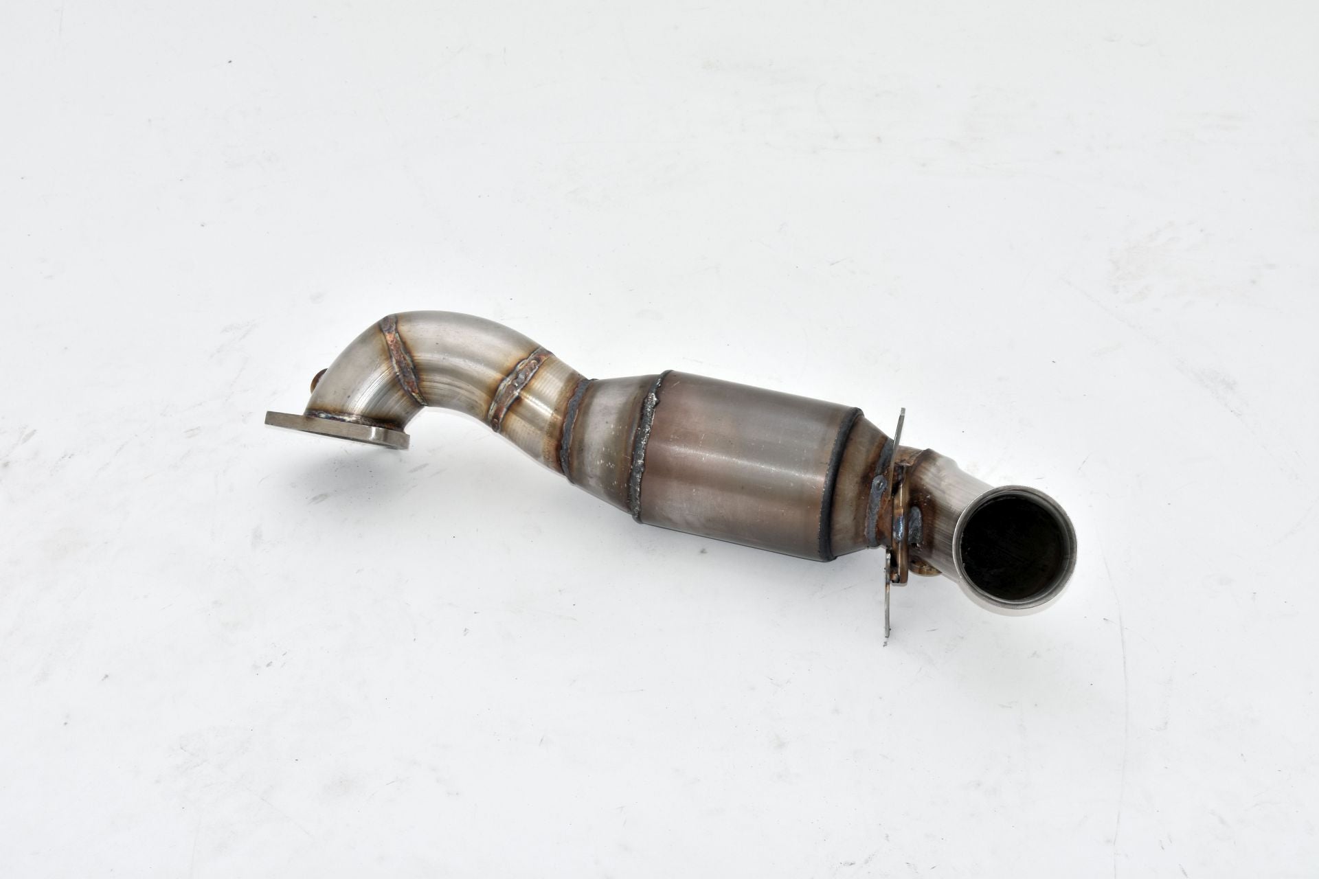Friedrich Motorsport 70mm Downpipe mit 200 Zellen Sport-Kat. für Mini R58 Coupe Cooper S inkl. JCW (ab Bj. 2006 - 1)