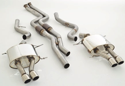 Friedrich Motorsport Ø 2x70mm Duplex-Anlage mit 200 Zellen Sport-Kats. für BMW E92/E93 (ab Bj. 2006)