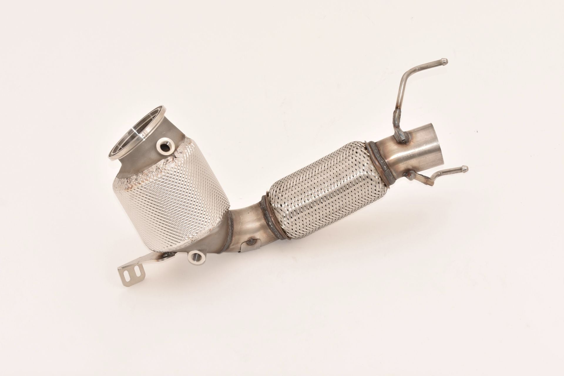 Friedrich Motorsport 70mm Downpipe mit 200 Zellen Sport-Kat. für ersetzt den Hauptkat. / Euro 6 tauglich (nur für EURO 6 / 6B / B6B) (ab Bj. 06/2015)