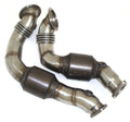 Friedrich Motorsport 2x70mm Downpipe-Satz mit 200 Zellen HJS Sport-Kat.