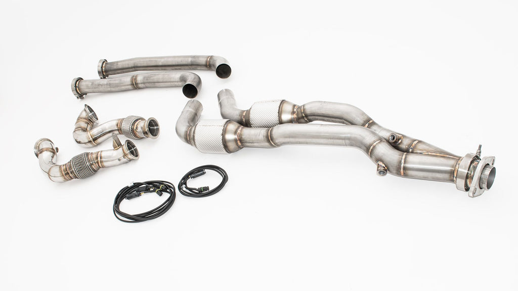 Friedrich Motorsport 2x70mm Downpipe mit 200 Zellen Sport-Kat. für BMW 1er M-Coupe E82 (ab Bj. 2011)