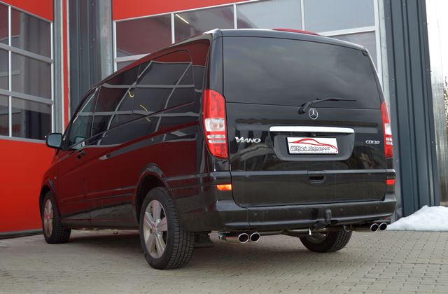 Friedrich Motorsport 70mm Duplex-Anlage für Mercedes V/W639/2 Viano (Bj. 10/2010-2014)