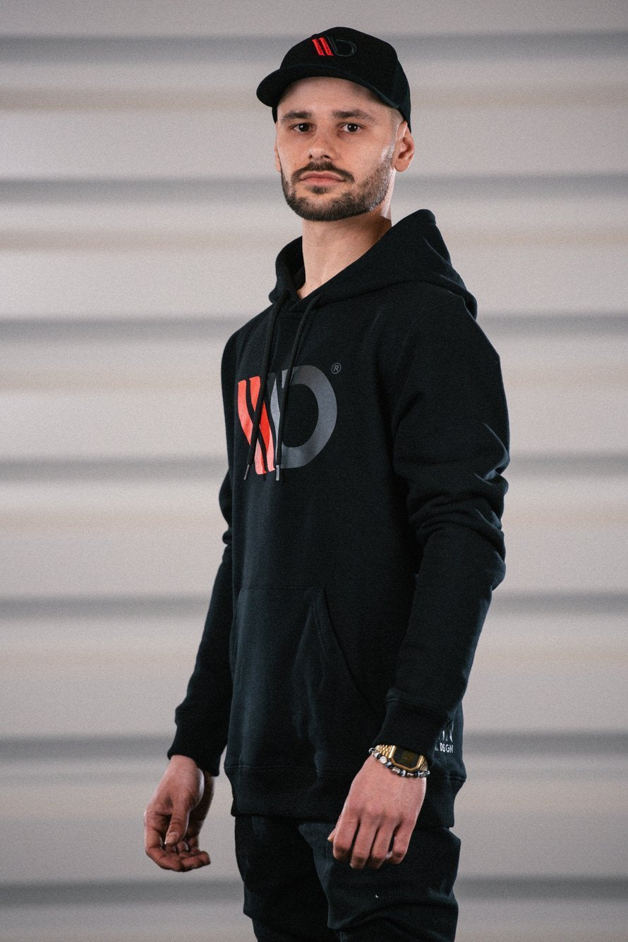 Maxton Design Mens Black hoodie