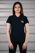 Maxton Design Womens Navy Blue Polo shirt