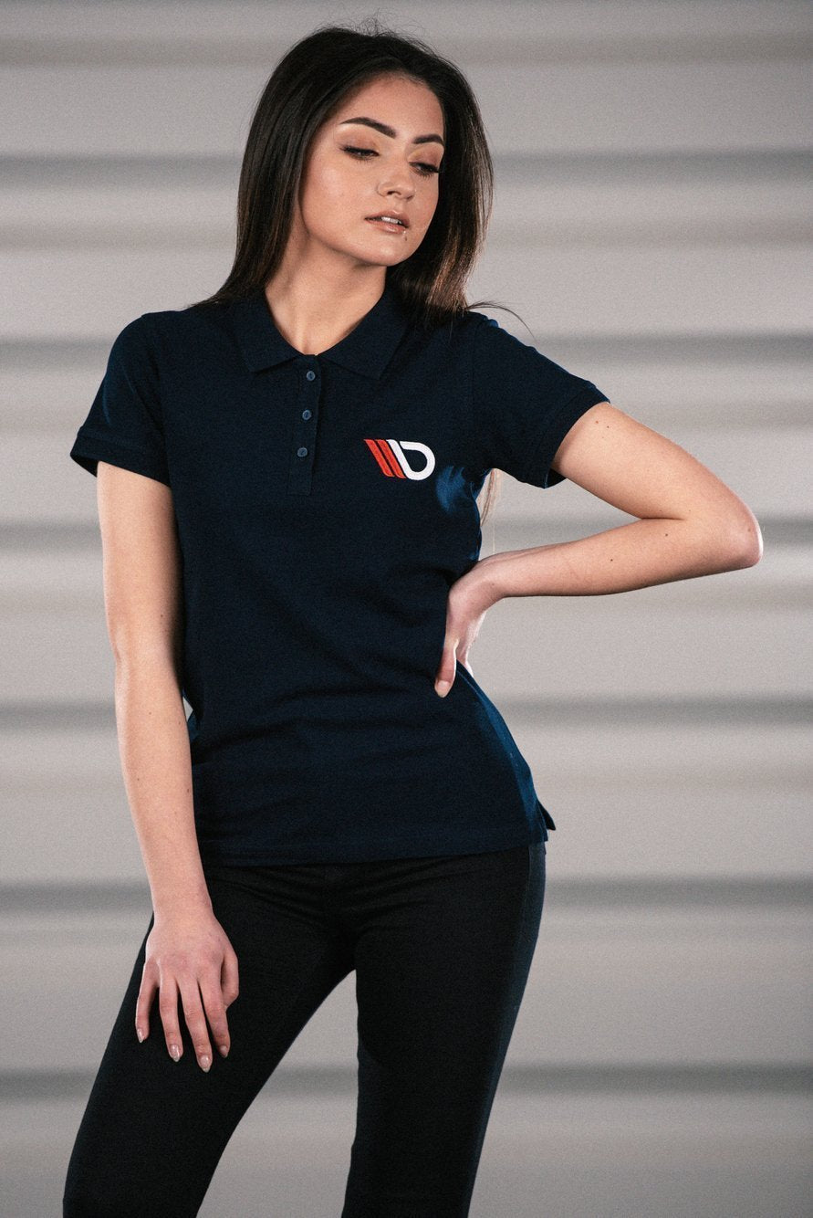 Maxton Design Womens Navy Blue Polo shirt