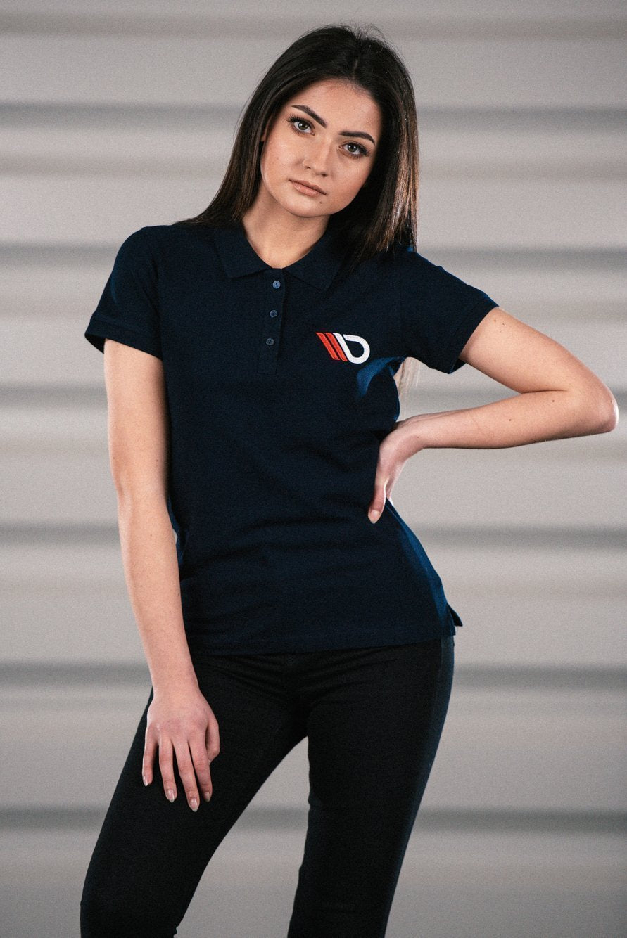 Maxton Design Womens Navy Blue Polo shirt