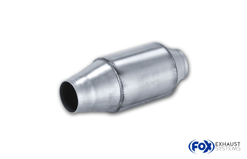 FoxHJS-Tuning Katalysator 76mm, bis 280 PS, bis 3500 ccm, bis Euro 5 - Hauptkatalysator - Länge: 246,5mm, Durchmesser 121mm