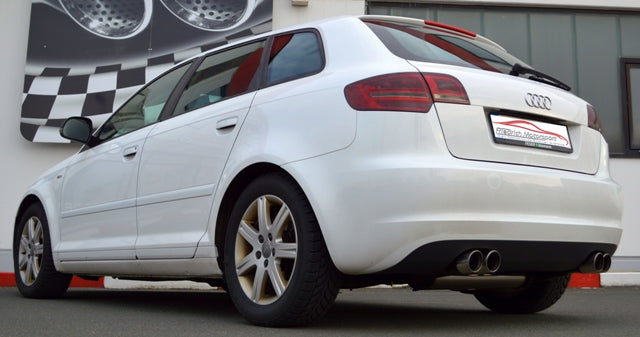 Friedrich Motorsport Duplex Sportendschalldämpfer für Audi A3 8P Sportback (ab Bj. 2004)