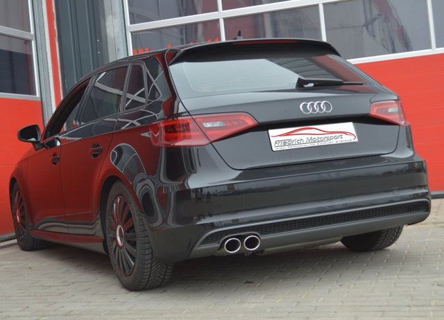 Friedrich Motorsport Sportendschalldämpfer für Audi A3 8V Sportback Frontantrieb (Bj. 08/2012-08/2018)