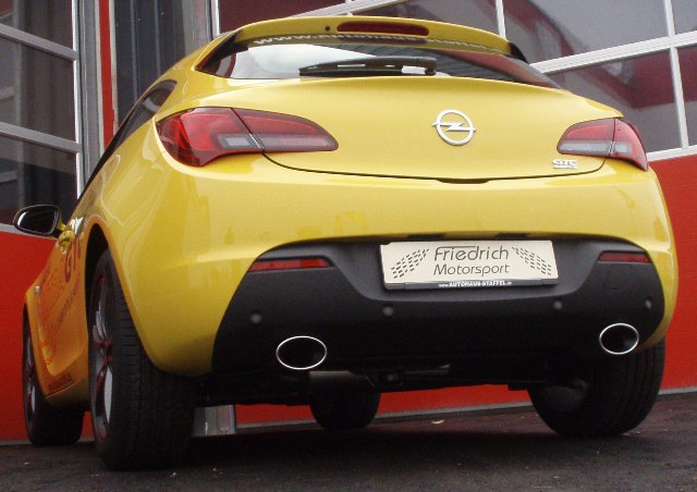 Friedrich Motorsport Duplex Sportendschalldämpfer für Opel Astra J GTC (ab Bj. 2011)