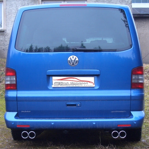 Friedrich Motorsport Duplex Sportendschalldämpfer für VW T4 Bus (Bj. 90- 2003)
