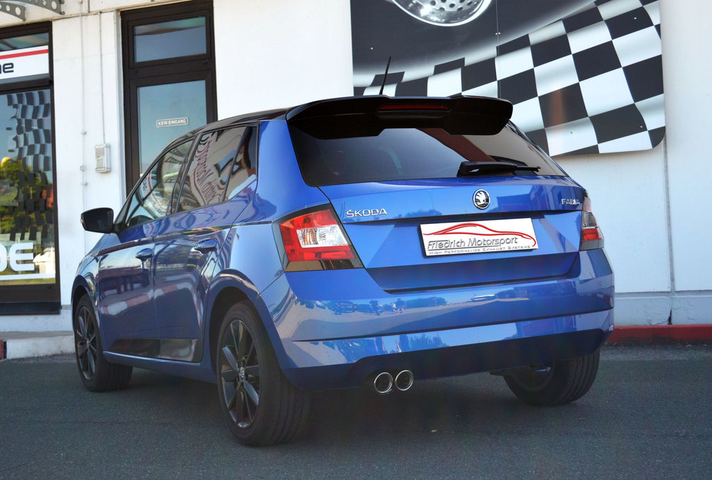 Friedrich Motorsport Sportendschalldämpfer für Skoda Fabia III Schrägheck (NJ) (Bj. 09/2014-06/2017)