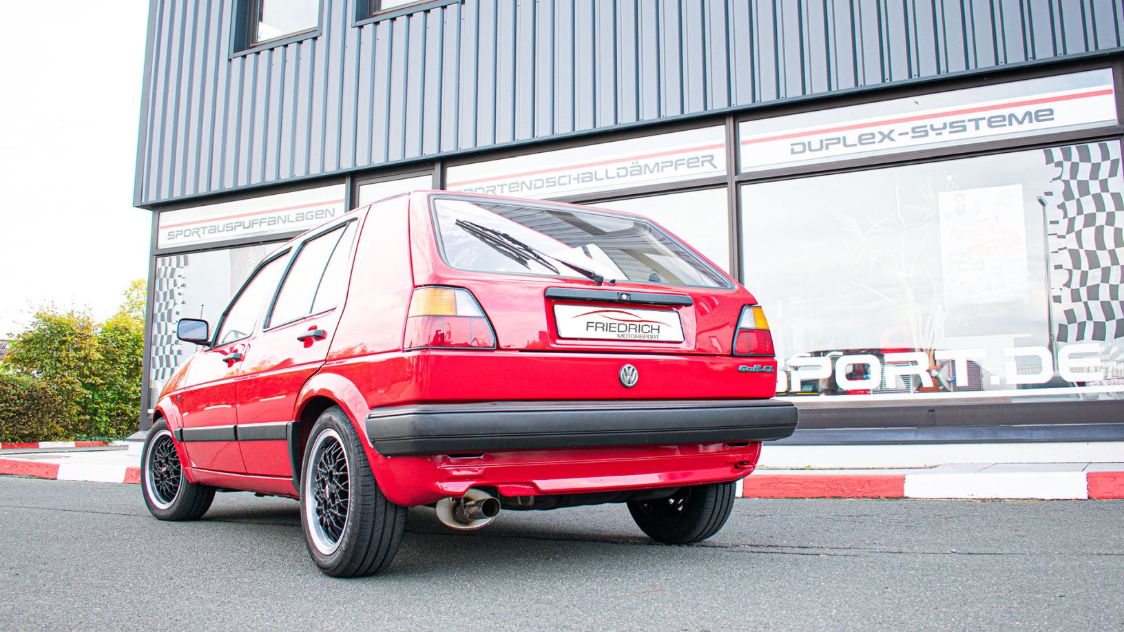 Friedrich Motorsport Gr.A Rennsportanlage für VW Golf II (Bj. 83-92)