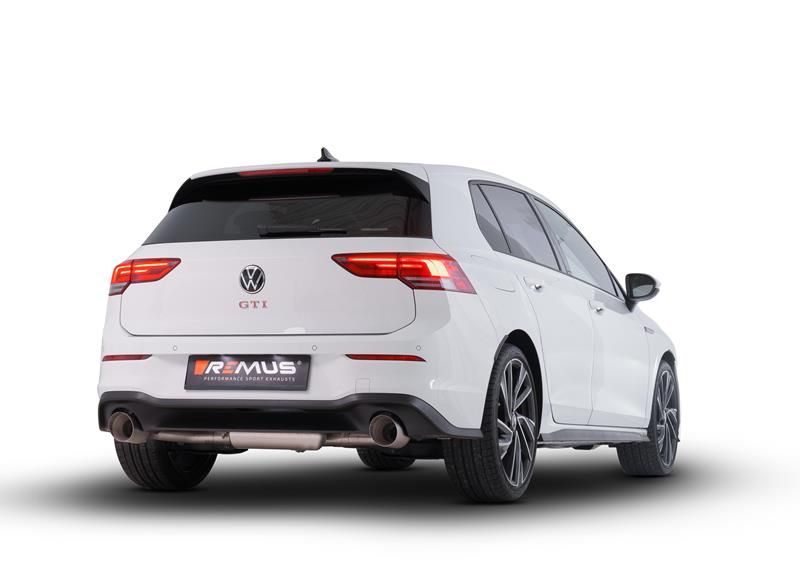 Remus Absorptions-Sportschalldämpfer mittig  für  links/rechts-Anlage (ohne Endrohre) inkl. (EG-) GENEHMIGUNG! für Volkswagen Golf VIII 2,0l TSI DSG 2