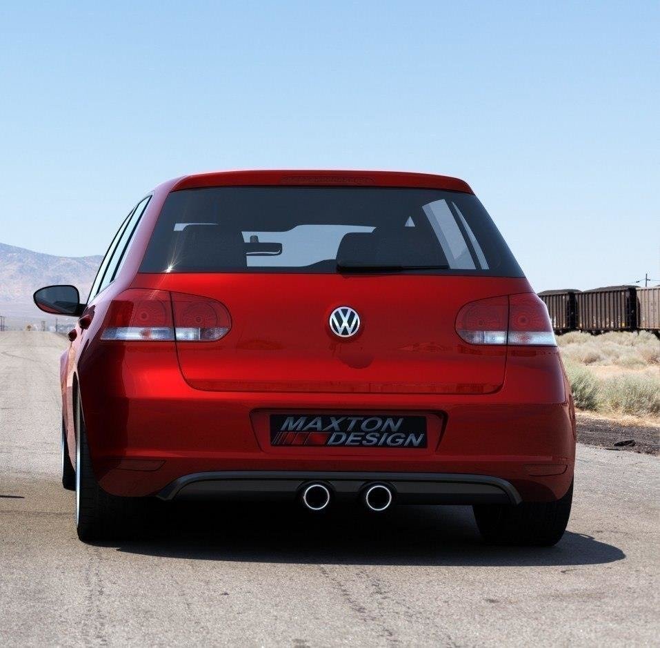 Maxton Design Heckschürze passend für VW Golf V R32 Look passend für VW Golf VI schwarz Hochglanz