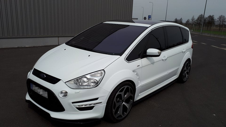 Maxton Design Street+ Spoilerlippe Front Ansatz passend für Ford S-Max Titanium Mk1 FL schwarz Hochglanz