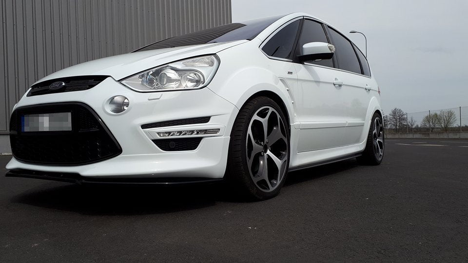 Maxton Design Street+ Spoilerlippe Front Ansatz passend für Ford S-Max Titanium Mk1 FL schwarz Hochglanz