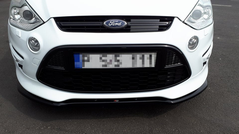 Maxton Design Street+ Spoilerlippe Front Ansatz passend für Ford S-Max Titanium Mk1 FL schwarz Hochglanz