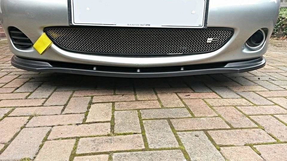 Maxton Design Street+ Spoilerlippe Front Ansatz passend für MAZDA MX5 NB Facelift schwarz Hochglanz