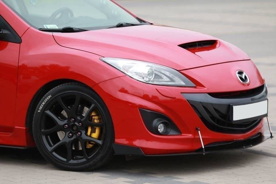 Maxton Design Racing Street+ Spoilerlippe Front Ansatz passend für MAZDA 3 MK2 MPS