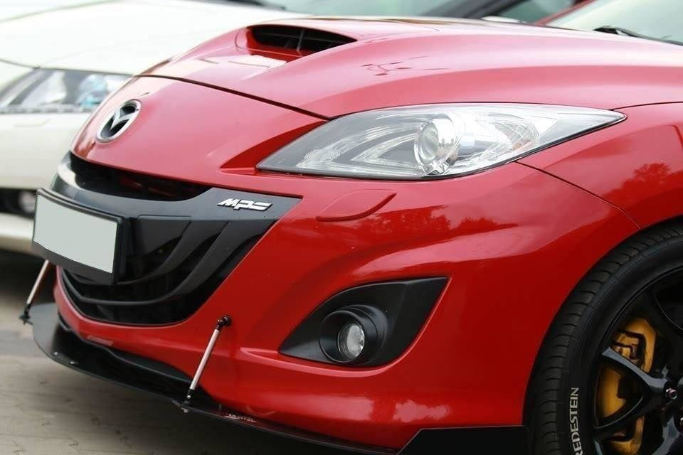 Maxton Design Racing Street+ Spoilerlippe Front Ansatz passend für MAZDA 3 MK2 MPS