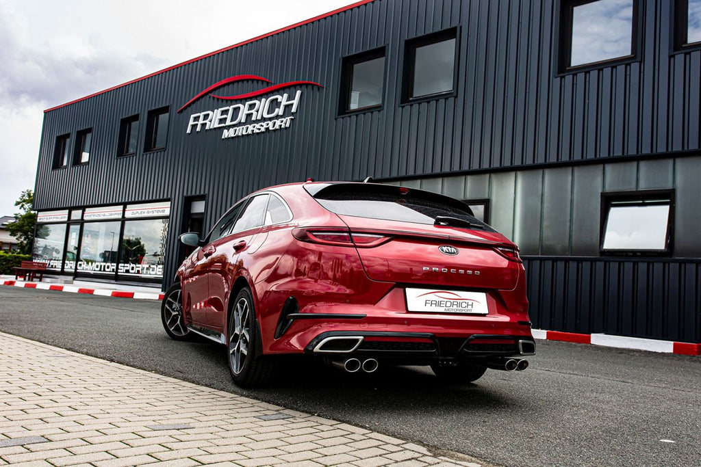 Friedrich Motorsport Duplex Sportendschalldämpfer für KIA ProCeed GT-Line (CD) (ab Bj. 06/2018-
1)