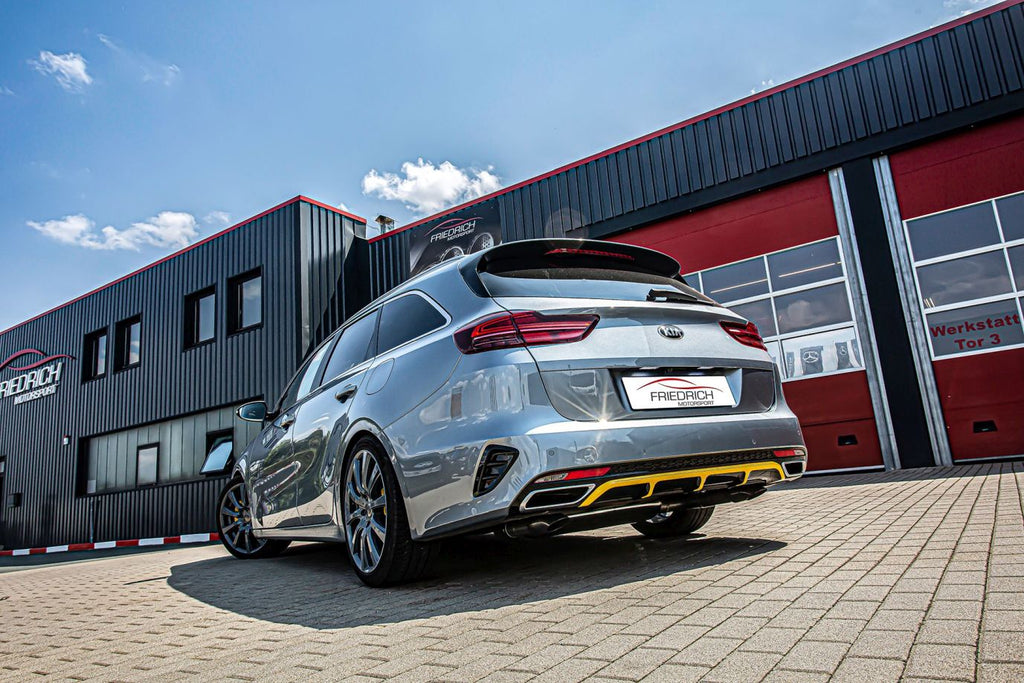 Friedrich Motorsport Duplex Sportendschalldämpfer für KIA ProCeed GT-Line (CD) (ab Bj. 06/2018-
1)