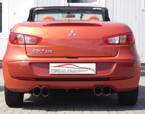 Friedrich Motorsport Duplex Sportendschalldämpfer für Mitsubishi Colt CZC Cabrio (ab Bj. 2006)