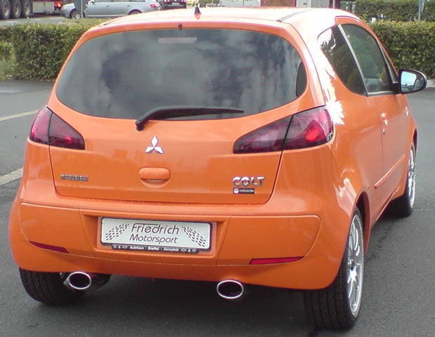 Friedrich Motorsport Duplex Sportendschalldämpfer für Mitsubishi Colt CZ3 Z30 (ab Bj. 2005)
