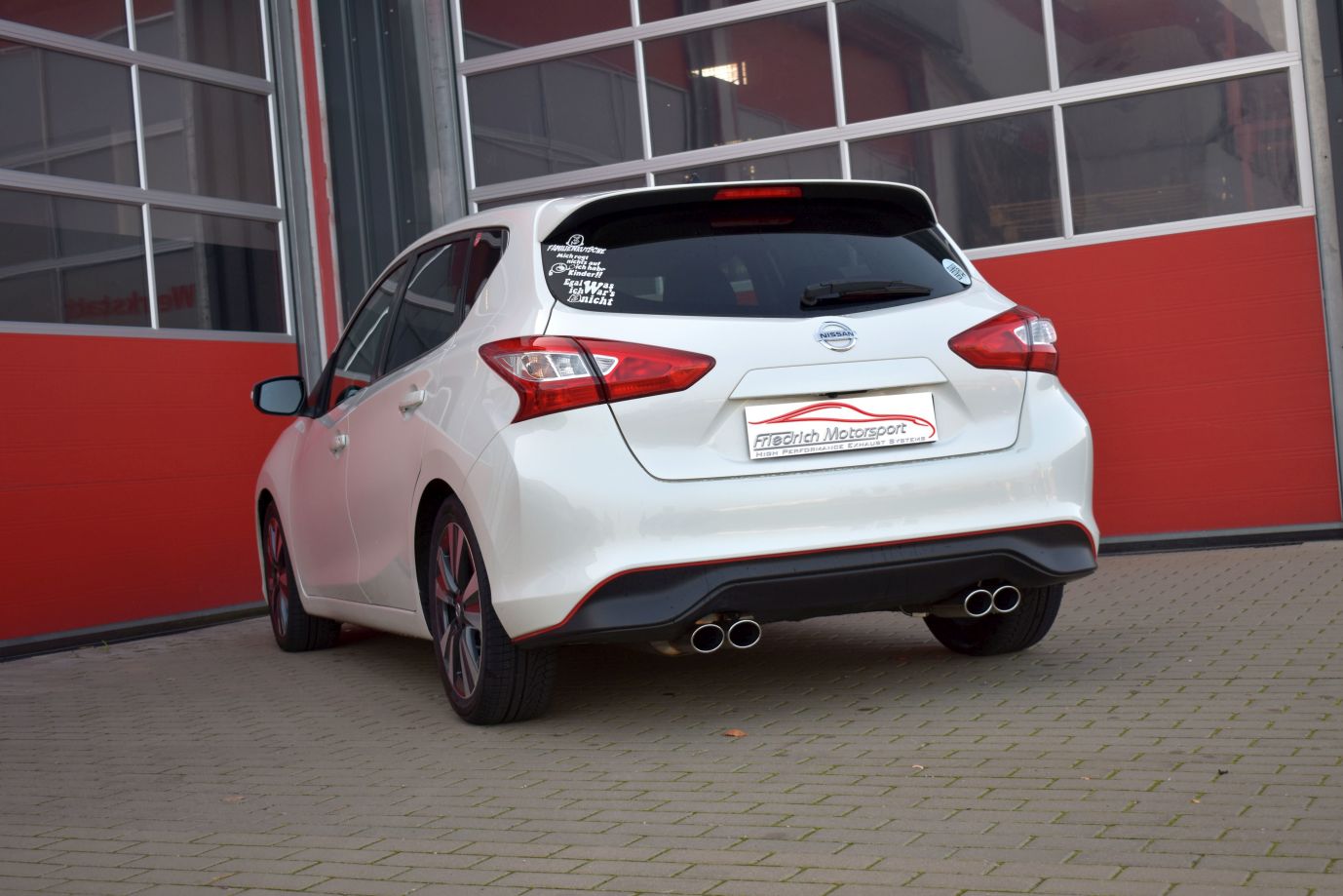 Friedrich Motorsport Duplex-Sportendschalldämpfer für Nissan Pulsar C13 (Bj. 10/2014-06/2018)