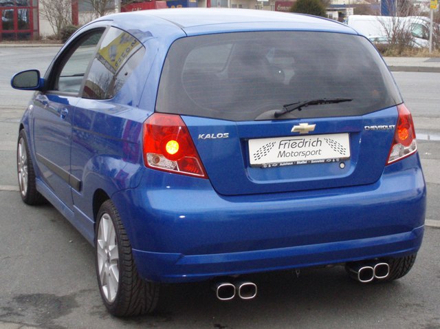 Friedrich Motorsport Duplex Sportendschalldämpfer für Chevrolet Kalos (ab Bj. 2005)