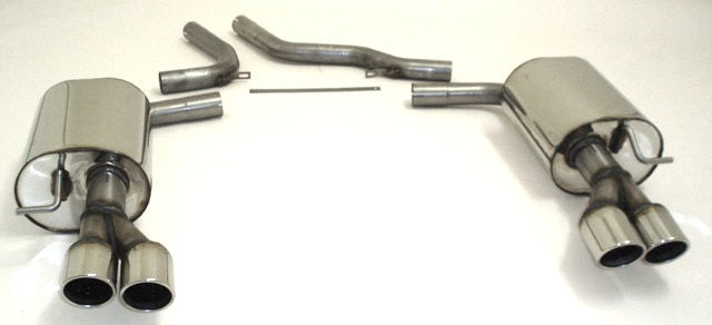 Friedrich Motorsport Duplex Sportendschalldämpfer für Audi A6 4F Frontantrieb (Bj. 05/2004-2011)