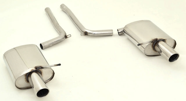 Friedrich Motorsport Duplex Sportendschalldämpfer für Audi A4 B6 (8E/8H) Quattro (Bj. 2000-2004)