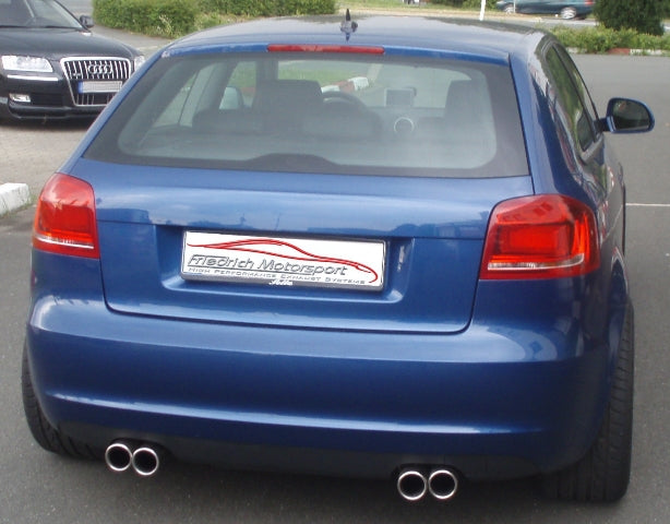 Friedrich Motorsport Duplex Sportendschalldämpfer für Audi A3 8P Frontantrieb (ab Bj. 2003)