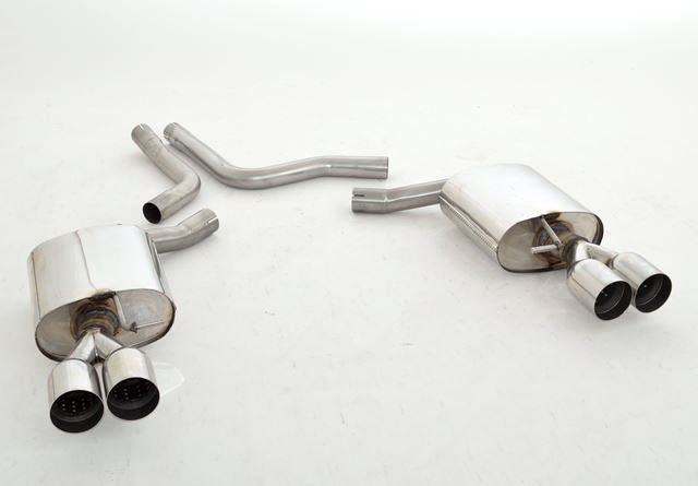 Friedrich Motorsport Duplex Sportendschalldämpfer für Audi A4 B8 (8K) Frontantrieb & Quattro (Bj. 09/2007-05/2015)