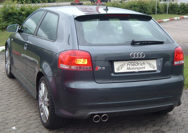 Friedrich Motorsport 76mm Sportendschalldämpfer mit Klappensteuerung für Audi S3 8P Quattro (ab Bj. 2006)