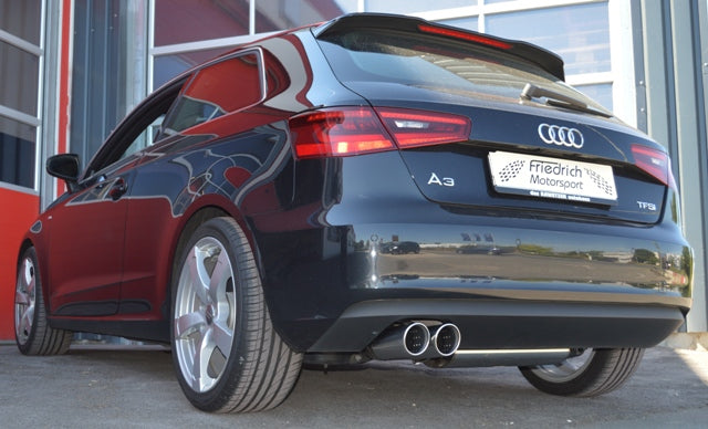 Friedrich Motorsport Sportendschalldämpfer für Audi A3 8V 3-Türer Frontantrieb (Bj. 08/2012-08/2018)