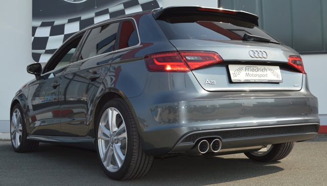 Friedrich Motorsport Sportendschalldämpfer für Audi A3 8V Sportback Quattro (Bj. 2012-08/2018)