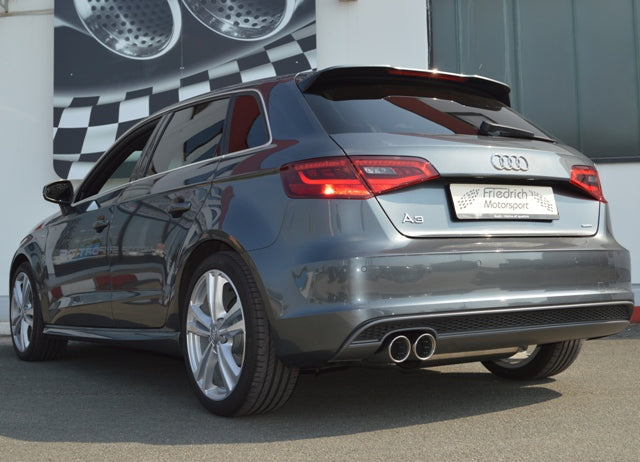 Friedrich Motorsport 76mm Sportendschalldämpfer für Audi A3 8V Sportback Quattro (Bj. 2012-08/2018)