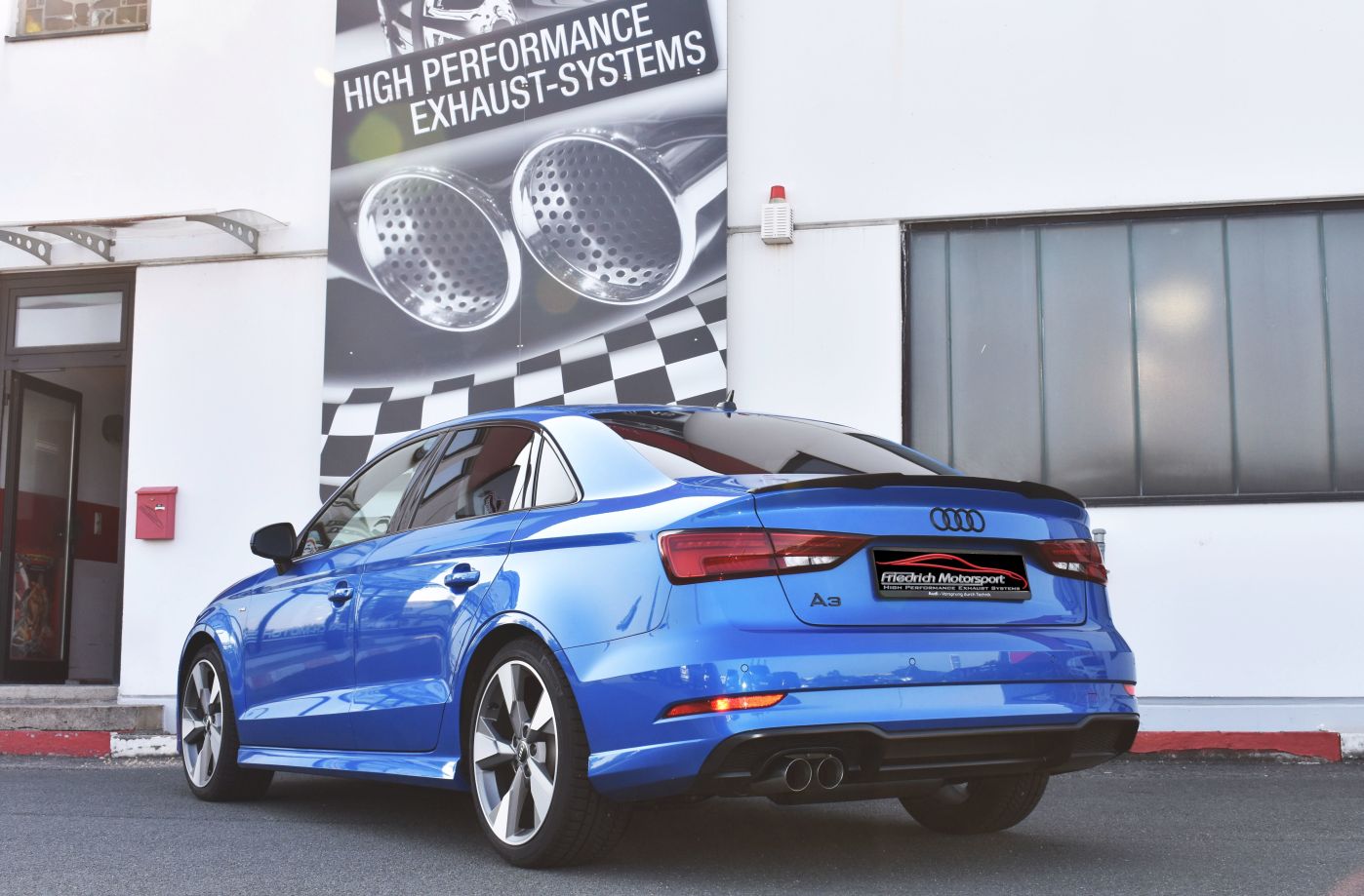 Friedrich Motorsport Sportendschalldämpfer für Audi A3 8V Limousine Frontantrieb (ab Bj. 05/2017)