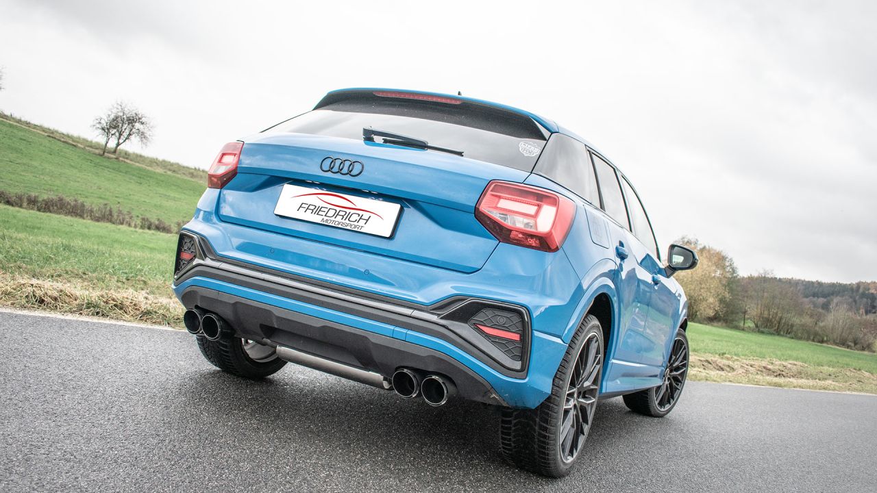 Friedrich Motorsport Duplex-Sportendschalldämpfer für Audi Q2 GA Frontantrieb (ab Bj. 09/2020-
35)