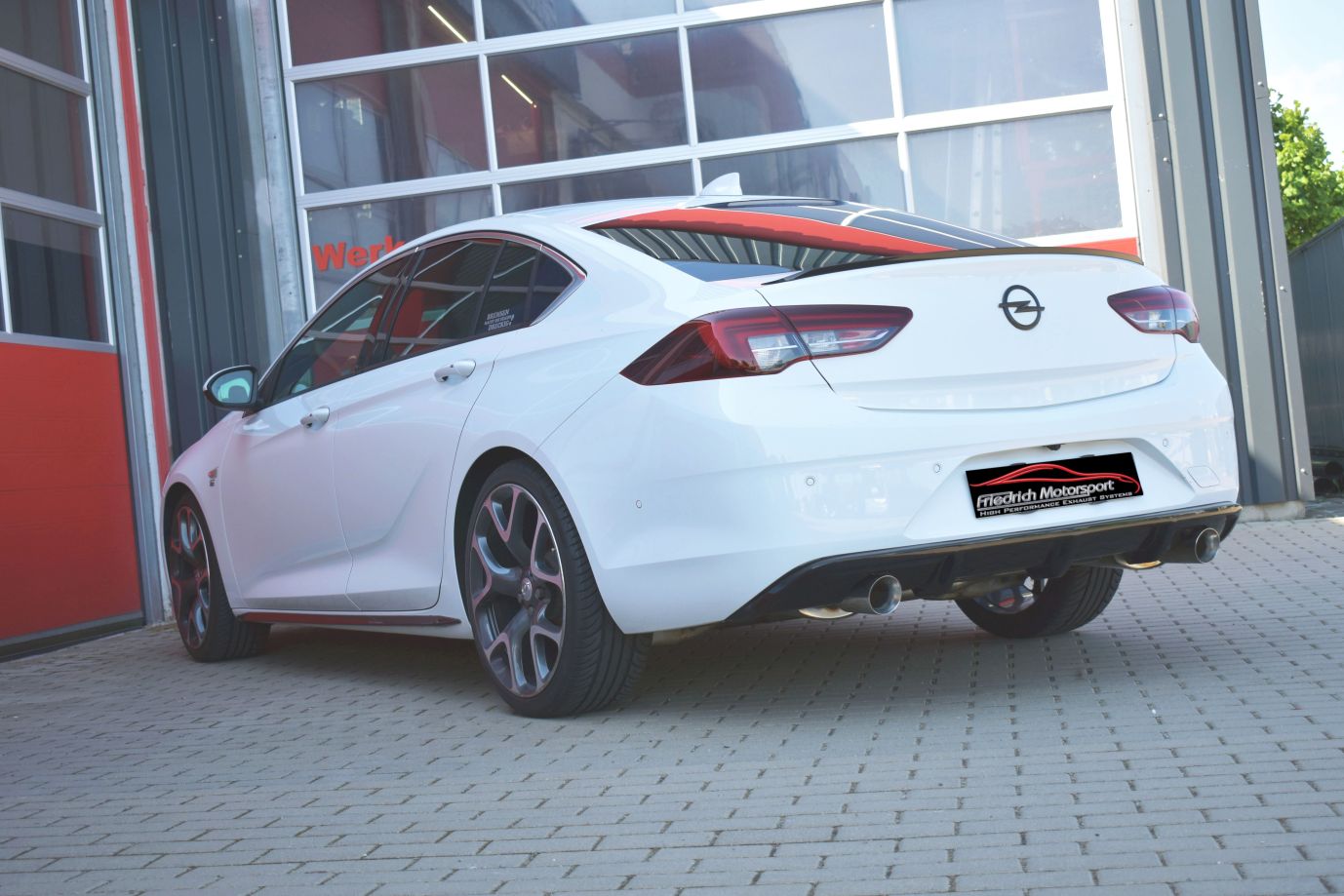 Friedrich Motorsport 76mm Duplex-Endschalldämpfer für Opel Insignia Grand Sport Frontantrieb (Bj. 06/2017-07/2018)