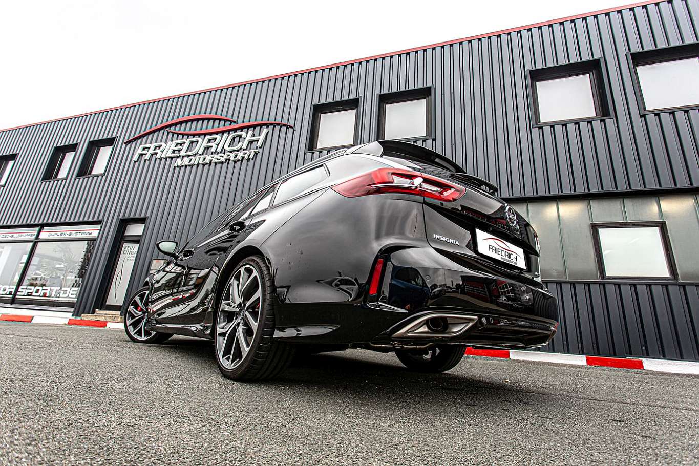 Friedrich Motorsport 76mm Duplex-Endschalldämpfer für Opel Insignia Sports Tourer GSI Allrad (ab Bj. 03/2020)