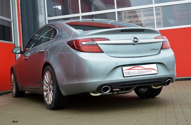 Friedrich Motorsport 76mm Duplex-Endschalldämpfer für Opel Insignia Stufenheck & Fließheck Allrad (ab Bj. 07/2008)